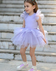 Purple Bloom Tutu Set