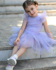 Purple Bloom Tutu Set