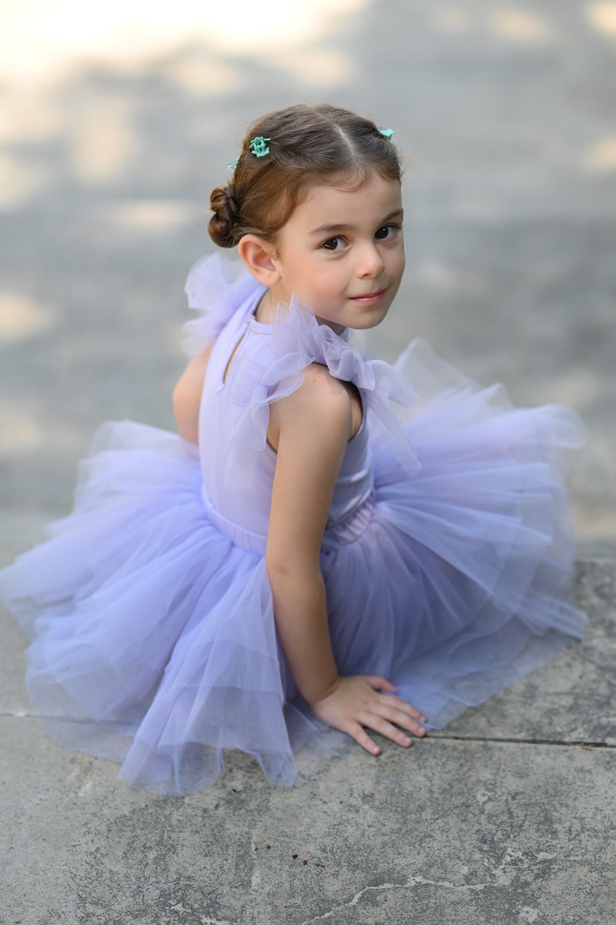 Purple Bloom Tutu Set