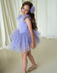 Purple Bloom Tutu Set