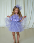 Sparkle Purple Dress Set