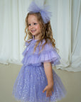 Sparkle Purple Dress Set