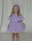 Sparkle Purple Dress Set